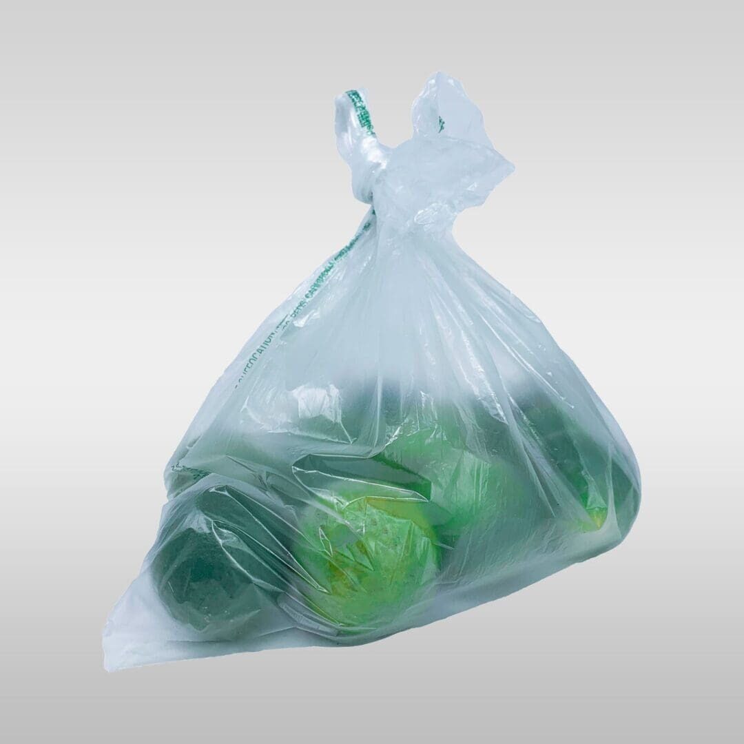 A bag of green apples in it's packaging.